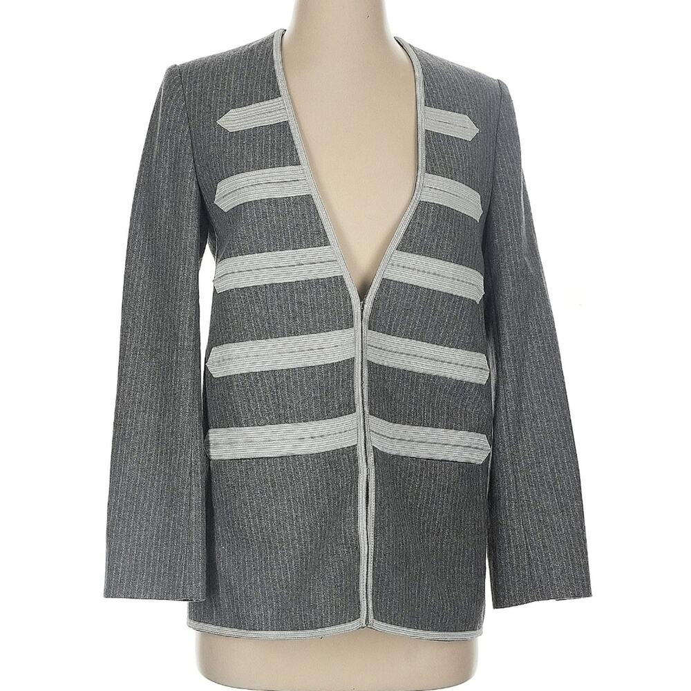 Zadig & Voltaire Wool Stripe Embellished Jacket (US6/EUR36)